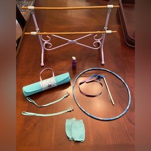 American Girl Ballet Barre, Yoga Mat, Rhythmic Gymnastics